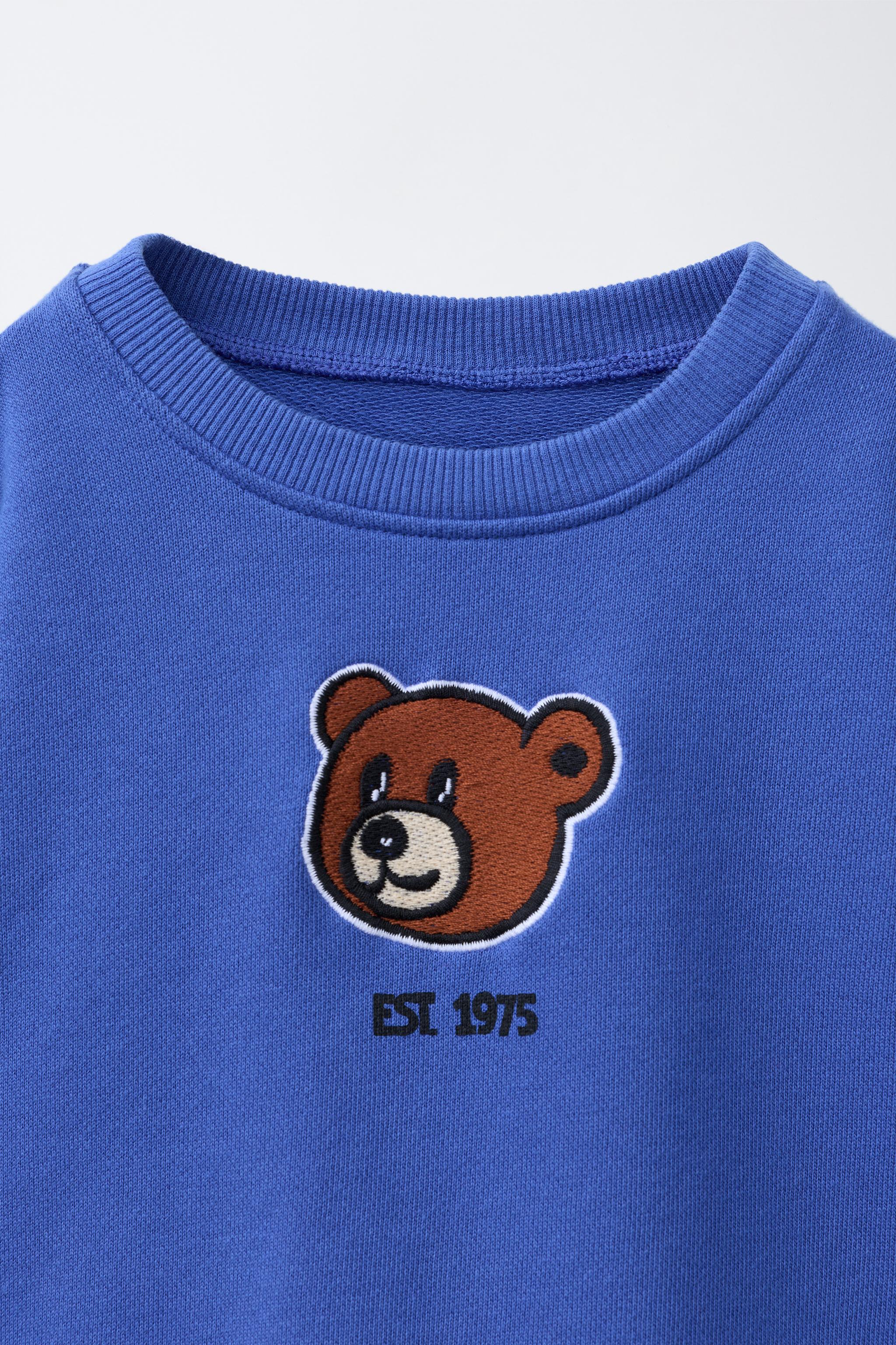 BEAR PATCH SWEATSHIRT